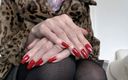 Lady Victoria Valente: Red Claw Fingernails and Fur Jacket