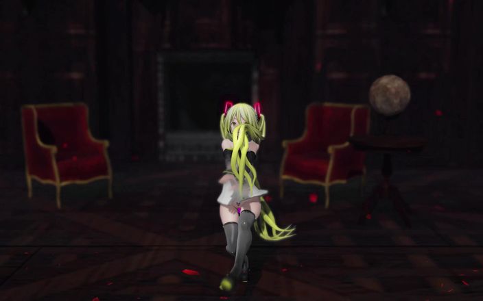 Smixix: Hatsune miku कपड़े उतारना नृत्य प्रत्यावर्तनीय अभियान एमएमडी 3डी सुनहरे बालों का रंग संपादित करें smixix