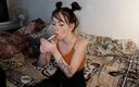 Blowjobs Alice: smoking stepdaughter sexy