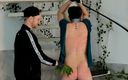 Gay Kink Couple: Nettle punishment for my sub