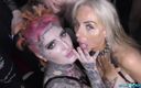 UkXXXpass: Amazing Halloween Party Bukkake with Stunners Pixie Peach and Tina...