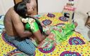 Desi palace: Esposa india folla en sari verde