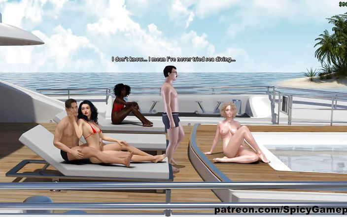 Dirty GamesXxX: Adventures of Willy D: sexy küken auf einer großen yacht,...