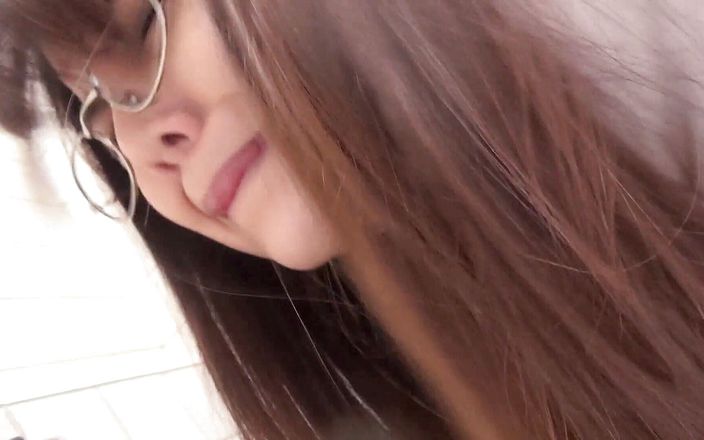 Caribbeancom: Japanese nerdy girl blows cock and swallows cum in the...