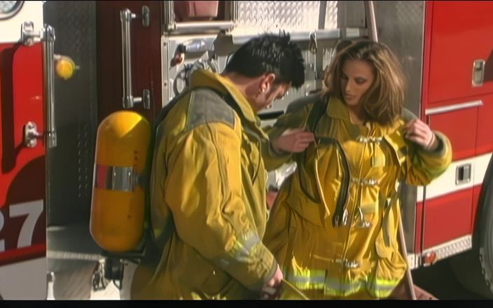 Perv Milfs n Teens: Slutty Brunette Eager to Thank Local Fireman with Hardcore Fuck...