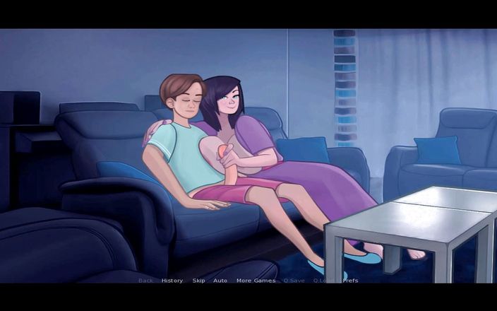 Hentai World: Sexnote urmăriți un film de noapte cu mama vitregă
