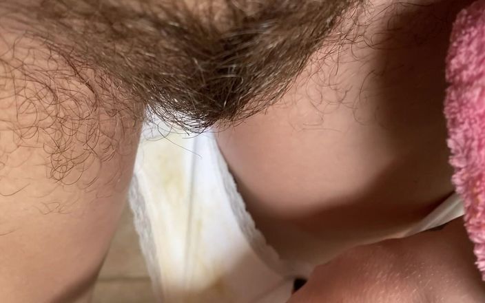 Cute Blonde 666: Very dirty white pantie from my hairy pussy