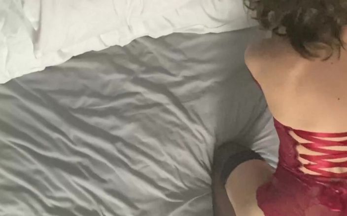 Samantha Flair Official: Lencería roja, masturbación con un invitado 2