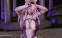 3D-Hentai Games: Jisoo - flower ahri, сексуальний стриптиз, Ліга Легенд, хентай без цензури