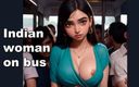 AI Fantasy Porn: Indisk kvinna på bussen, Desi College Flickor rider bussen och...