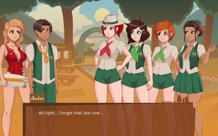 Visual Novel Collect LoveSkySan: Camp Mourning Wood - partie 14 - sauveteuse sexy par Loveskysanhentai