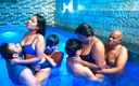 Movie setup: Gangbang sex je plná zábava v bazénu