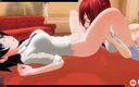 H3DC: 3D Hentai-meisje en haar wilden mijn lul zuigen na lesbische...