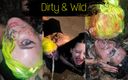 Forest whore: Lesbischer schmutziger spaziergang und heiße hunde aus dem müll essen