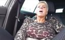 My Porn King: MILF Works Real Orgasm While Driving with Dildo