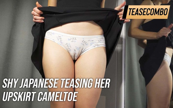 Teasecombo 4K: Timida giapponese stuzzica il suo zoccolo di cammello sotto la...