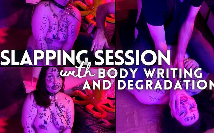 Slave Claire Bear: Klatsch-sessions mit body writing