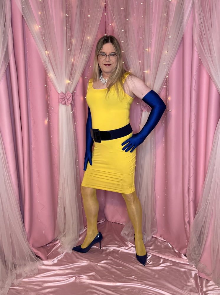 Joanie - Yellow Pencil Dress II