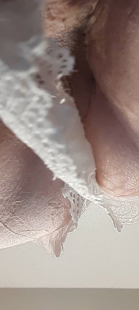Please cum on my ass and white panties