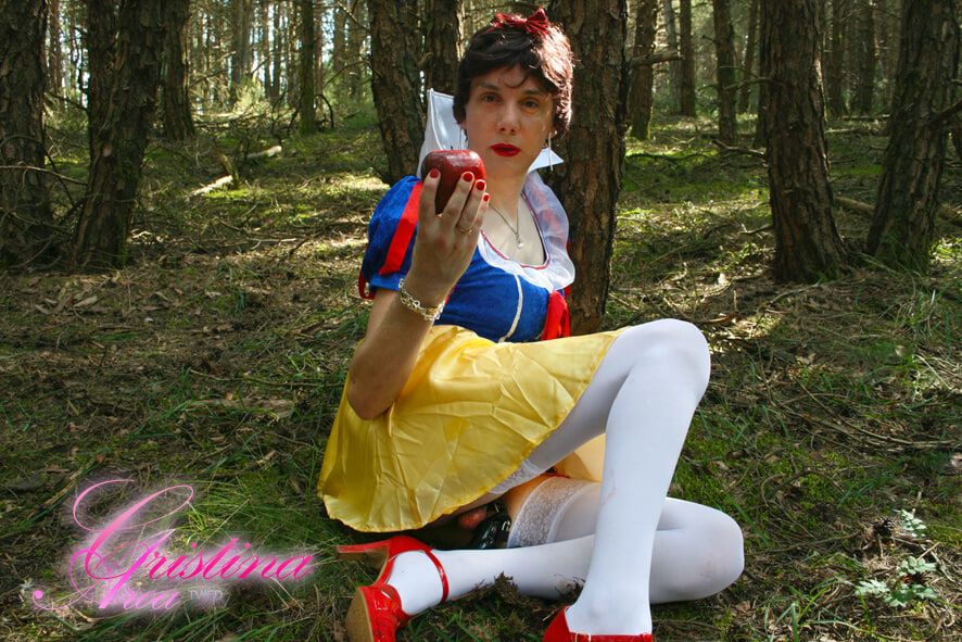 The sissy bitch Snow White, exposed in the enchantred forest #12