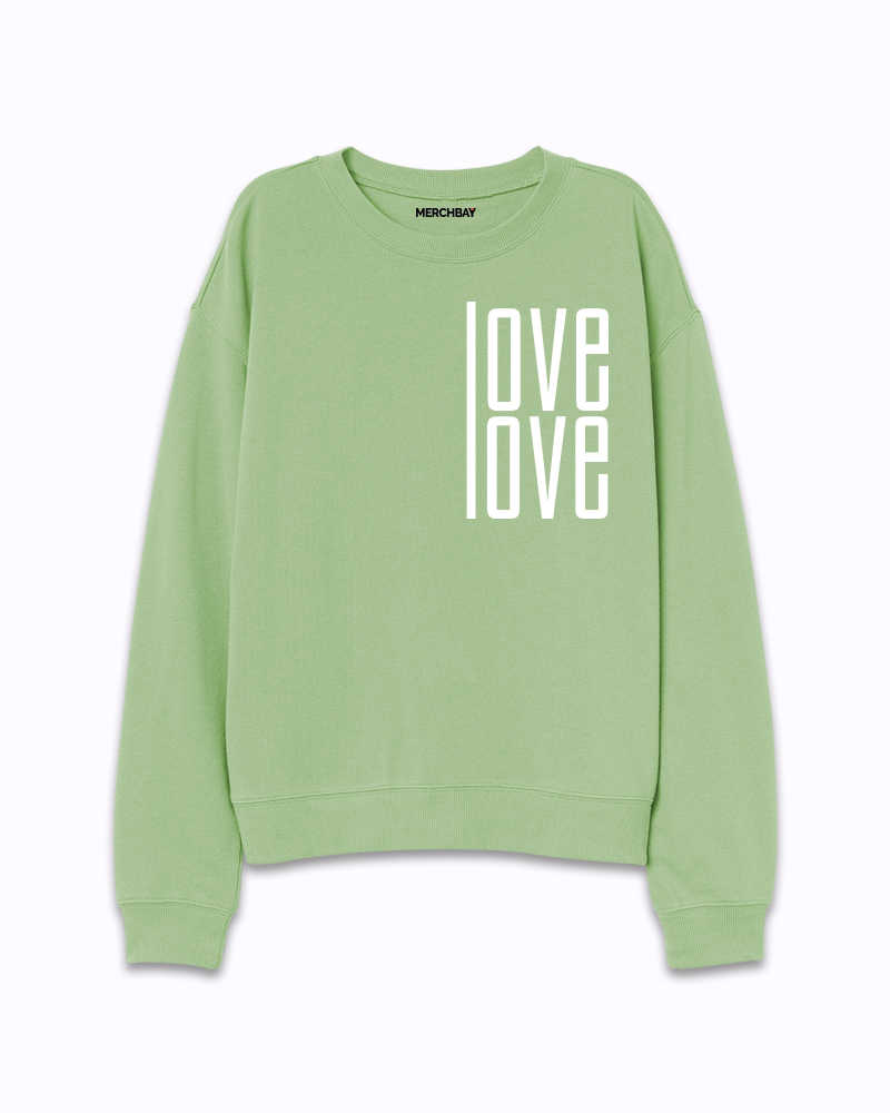Love Love Sweatshirt - Nile Green