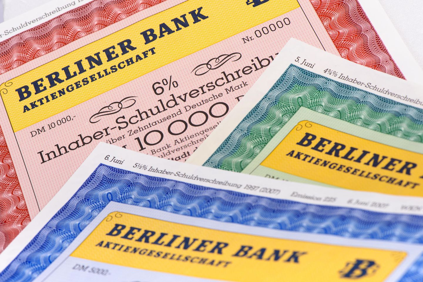 Inhaber-Schuldverschreibung der Berliner Bank