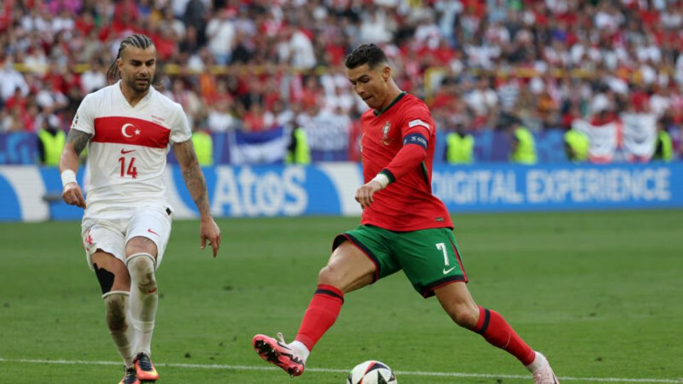 Cristiano Ronaldo beim EM-Spiel Portugal gegen Türkei