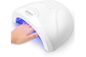 UV LED Nail Lamp, SUNUV Gel Nail Light for Nail Polish 48W UV Dryer with 3 Timers SUNone