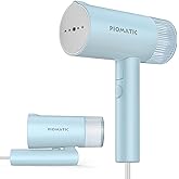 PIOMATIC Steamer for Clothes, Foldable Handheld Clothing Wrinkles Remover for Garments with Thermostatic Ceramic Plate, 30-Se