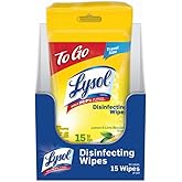 LYSOL Disinfecting Wipes - Lemon & Lime Blossom To-Go Flatpack 15 ct. 1 pack