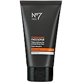 No7 Men Energizing Face Scrub - Daily Use Exfoliating Face Cleanser for Men - Face Scrub for a Closer Shave & Smoother Skin o