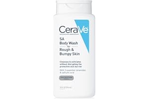 CeraVe Body Wash with Salicylic Acid | Fragrance Free Body Wash to Exfoliate Rough and Bumpy Skin | Allergy Tested | 10 Ounce