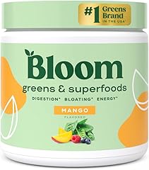 Bloom Nutrition Greens and Superfoods Powder for Digestive Health, Greens Powder with Digestive Enzymes, Probiotics, Spirulin