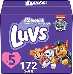 Luvs Diapers - Size 5, 172 Count, Paw Patrol Disposable Baby Diapers