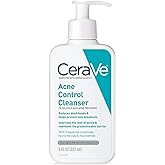 CeraVe Acne Treatment Face Wash | Salicylic Acid Cleanser with Purifying Clay, Niacinamide, and Ceramides | Pore Control and 