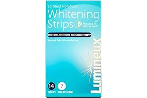 Lumineux Teeth Whitening Strips 7 Treatments - Enamel Safe - Whitening Without The Sensitivity - Dentist Formulated & Certifi