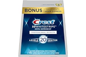 Crest 3D Whitestrips, Professional Effects, Teeth Whitening Strip Kit, 44 Strips (22 Count Pack)