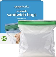 Amazon Basics Sandwich Storage Bags, 300 Count