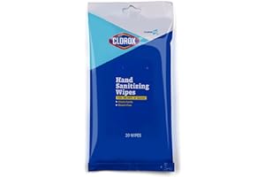 Clorox Pro Hand Wipes in Resealable Pouch, 20 Ct | Clorox Alcohol Free Wipes with BZK | Clorox Hand Wipes, Travel Hand Wipes,