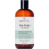 Era Organics Purifying Tea Tree Oil Face Wash - Balancing Cleanser for Oily, Blemish-Prone Skin with Salicylic Acid - Sulfate