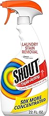 Shout Active Enzyme Laundry Stain Remover Spray, Triple-Acting Formula Clings, Penetrates, and Lifts 100+ Types of Everyday S