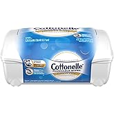 Cottonelle Flushable Wet Wipes - 1 Tub Pack, 42 Total Flushable Wipes