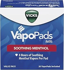 Vicks VapoPads, 20 Count – Soothing Menthol Vapor Pads for Vicks Humidifiers, Vaporizers, Waterless Vaporizers, and Plug-Ins,