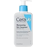 CeraVe SA Cleanser | Salicylic Acid Cleanser with Hyaluronic Acid, Niacinamide & Ceramides| BHA Exfoliant for Face | Fragranc