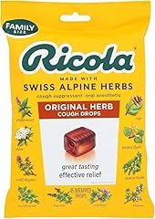 Ricola Original Herb Cough Drops, 45 Count, Cough Suppressant & Throat Relieving Drops with Naturally Sourced Menthol, Pleasi