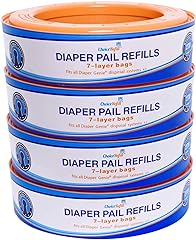 ChoiceRefill Compatible with Diaper Genie Pails, 4-Pack, 1080 Count