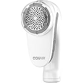 Conair Fabric Shaver and Lint Remover, Rechargeable Portable Fabric Shaver, White