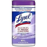 Lysol Disinfectant Wipes, Multi-Surface Antibacterial Cleaning Wipes, For Disinfecting and Cleaning, Early Morning Breeze, 80