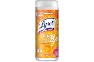 Lysol Disinfectant Wipes, Multi-Surface Antibacterial Cleaning Wipes, for Disinfecting and Cleaning, Mango and Hibiscus Scent