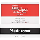 Neutrogena Rapid Clear Stubborn Acne Spot Treatment Gel with Maximum Strength 10% Benzoyl Peroxide Acne Treatment Medication,